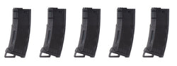 Lancer Tactical 130 Round High Speed Mid-Cap Magazine Pack of 5 (Black)