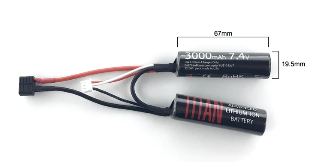 3000mAh 7.4v Nunchuck T-Plug