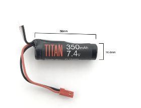 Titan HPA 7.4v 350mAh JST